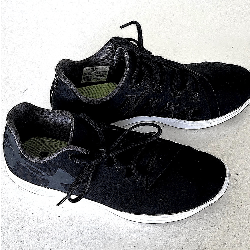 Under Armour Black and White Sneakers